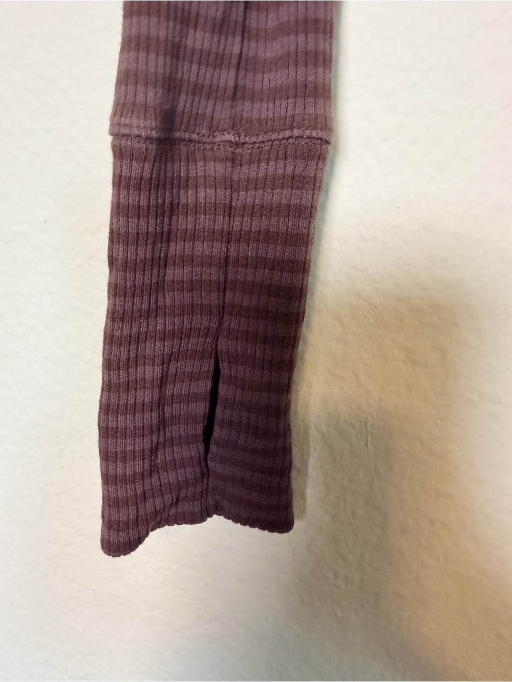 OFFLINE by Aerie Brown Stripe Ruched Crop Top XS - Picture 6 of 9